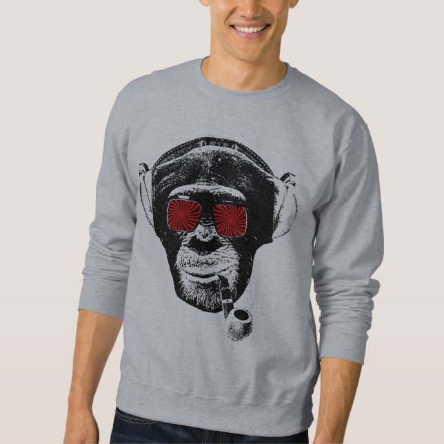 Sweatshirt Crazy singe (Devant)