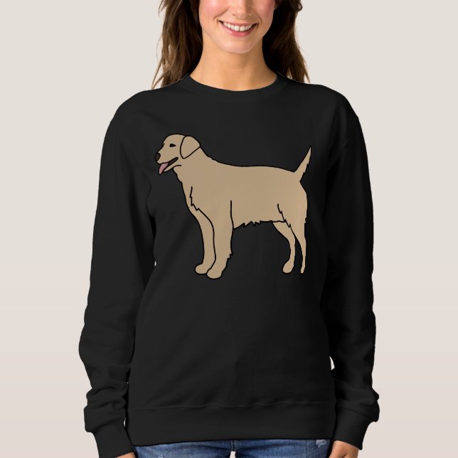 Sweatshirt Cream Labrador Dog (Devant)