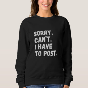 Sweatshirt CRÉATEUR DE CONTENU AMUSANT Désolé Je ne peux pas