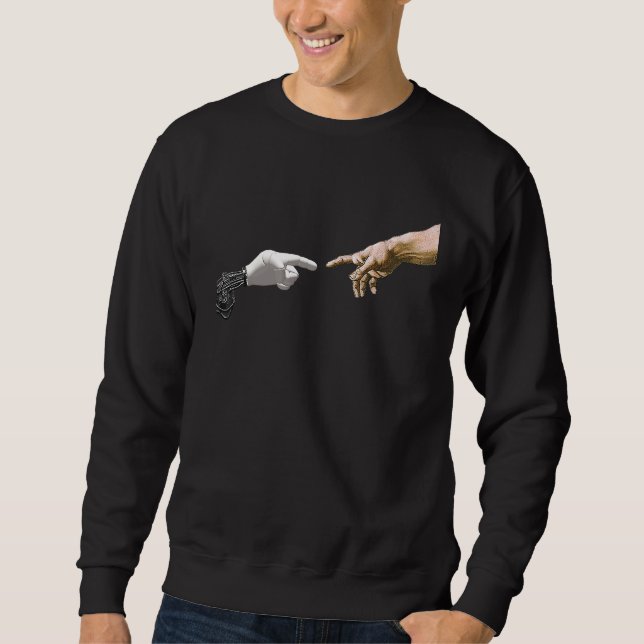 Sweatshirt Création d'Adam Bras Robotisé par Michel-Ange (Devant)