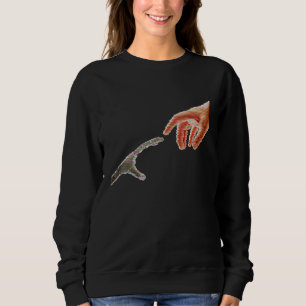 Sweatshirt Création D'Adam Par Michelangelo Robot La Met À La