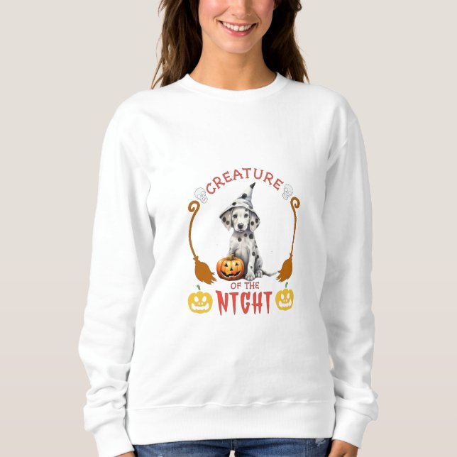 Sweatshirt Créature de la Nuit Dalmatien (Devant)