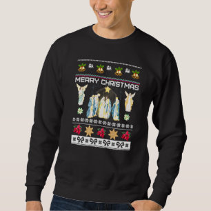 Sweatshirt Crèche chrétienne Jésus-Christ Nuit Sainte B