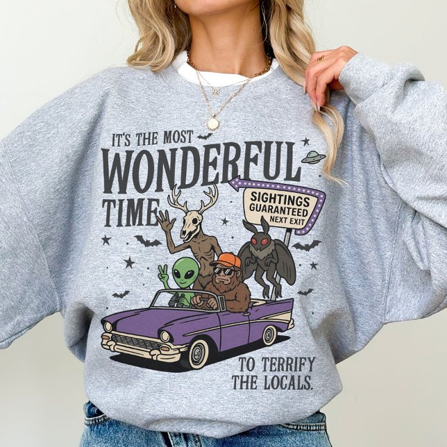 Sweatshirt Crédible Bigfoot Mothman Wendigo Extraterrestre Pa (Créateur téléchargé)
