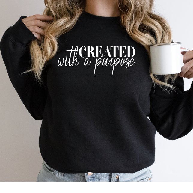 Sweatshirt Créé avec un but chrétien religieux (Créateur téléchargé)