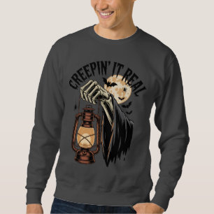 Sweatshirt Creepin It Real Creep It Real Halloween