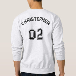 Sweatshirt Créer un joueur masculin Nom Jersey Numéro Crever