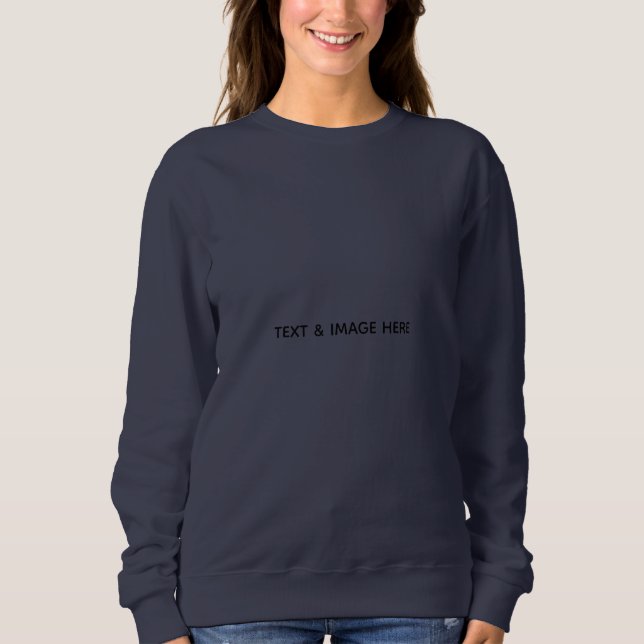Sweatshirt Créez votre propre blanc (Devant)
