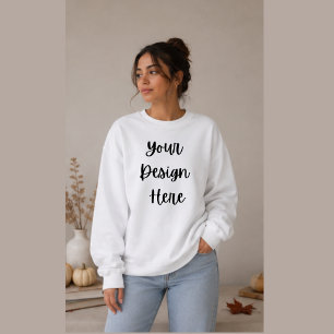 Sweatshirt Créez Votre Propre Col Rond Oversize Automnal Conf