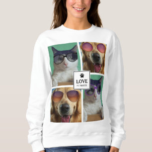 Sweatshirt Créez votre propre collection photo de 4 animaux d