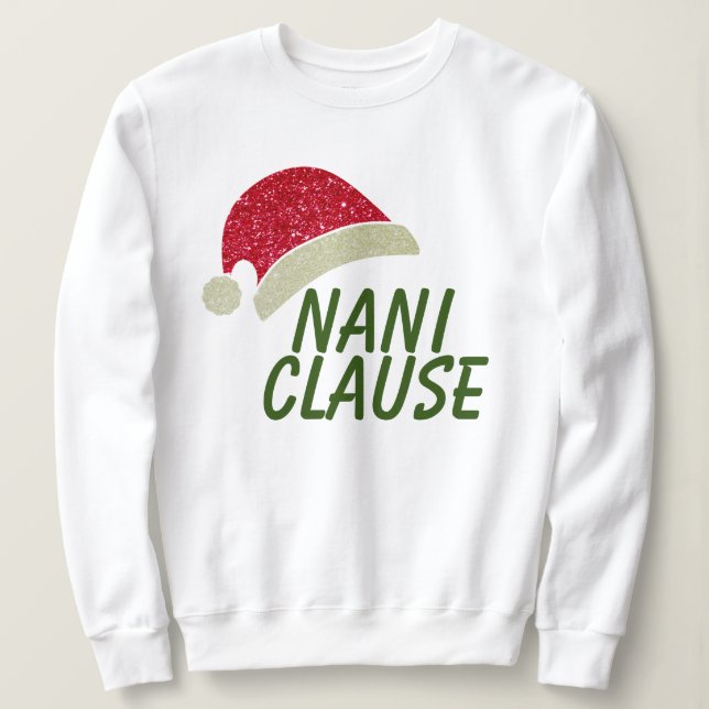 Sweatshirt Créez votre propre Grand-mère Noël (Design devant)