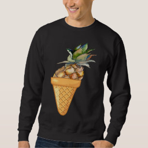 SWEATSHIRT CRÈME DE GLACE AUX ANANAS - FRUITS ET CRÈME DE GLA