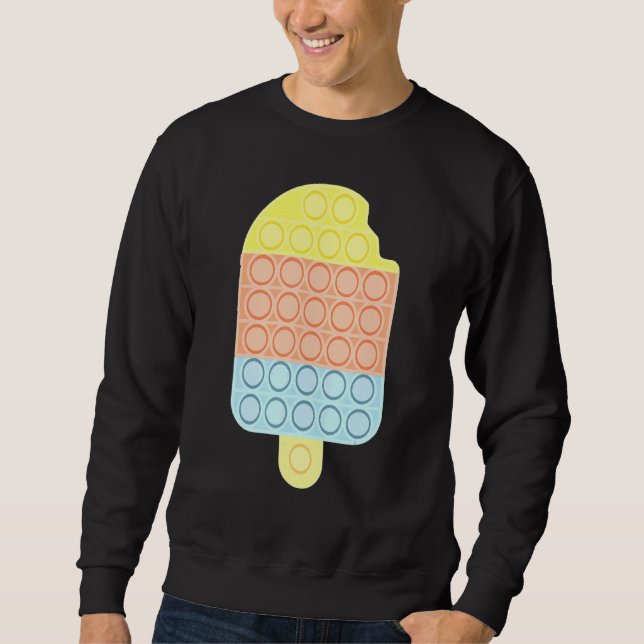 Sweatshirt Crème de glace Push Pop Bubble Fidget Sensory Tote (Devant)