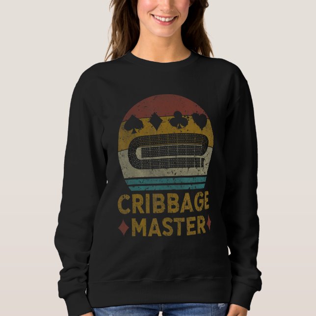 Sweatshirt Cribbage Master Cribbage Vintage Cribbage Board G (Devant)