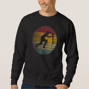 Sweatshirt Cricket Bat Gif Retro Style Vintage les années 70 