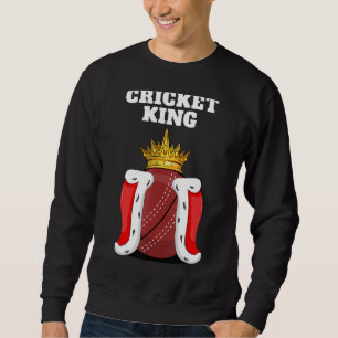 Sweatshirt Cricket King Mens Cricket Boys Joueur de cricket