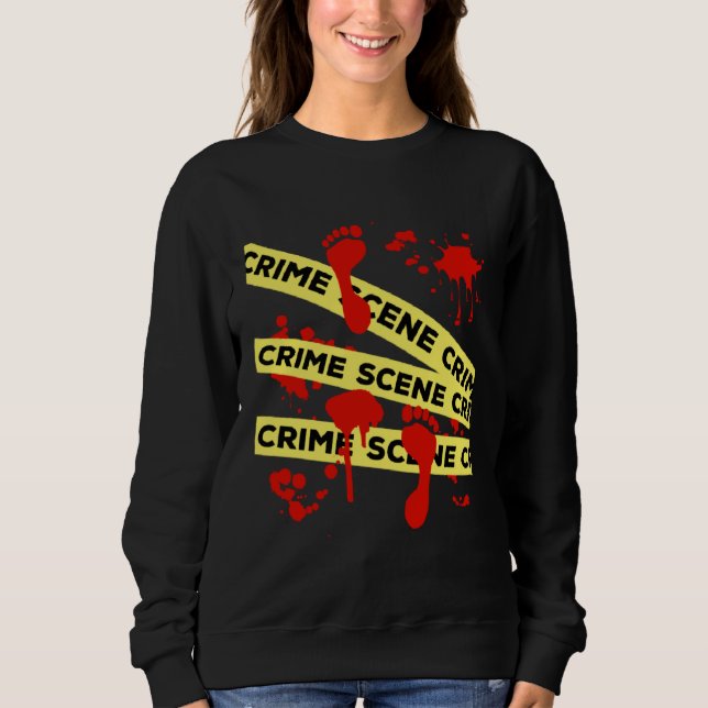 Sweatshirt Crime Scene Investigation Tape (Devant)