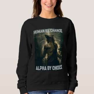 Sweatshirt Cringe Alpha Wolf Cringy Werewolf Mème Cring Drôle