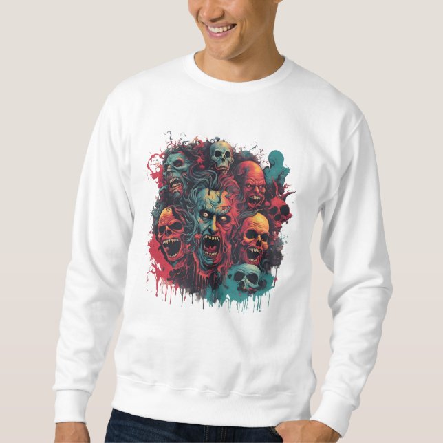 Sweatshirt Cris de Damned - Horror Inferno Collection (Devant)