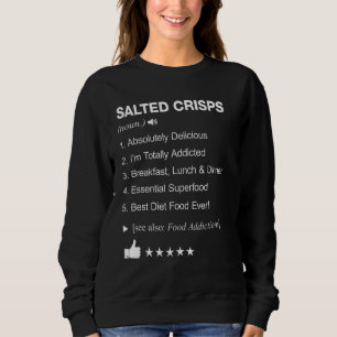 Sweatshirt Crispes salées Définition Signifiant Drôle