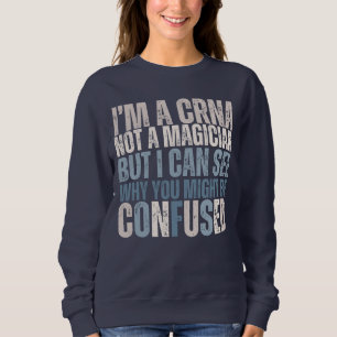Sweatshirt CRNA personnalisé drôle Infirmière Anesthésiste