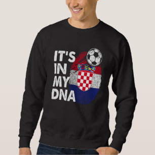 Sweatshirt Croatie Dans Mon Adn Drapeau Croate Équipe Croatie