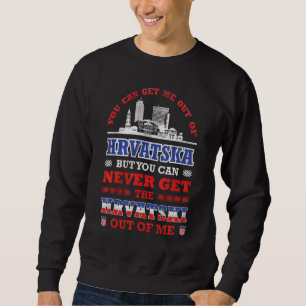 Sweatshirt Croatie Drapeau Croate Racines Hrvatske Croatie So
