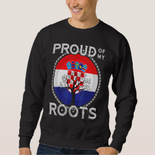 Sweatshirt Croatie Drapeau Croate Racines Hrvatske Croatie Za