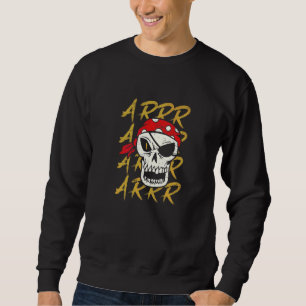 Sweatshirt Crochet de Patch pour l'Œil d'Épée de Squelette Ar