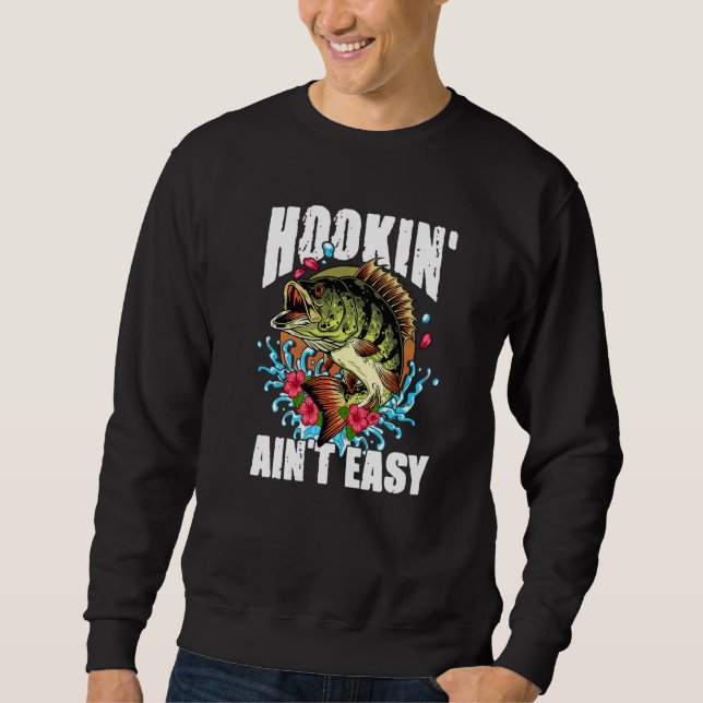 Sweatshirt Crochet Féminin Pas Facile  Filles de Pêche Fleur  (Devant)