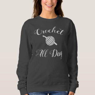 Sweatshirt Crochet ・ Fil de jour + Artisanat