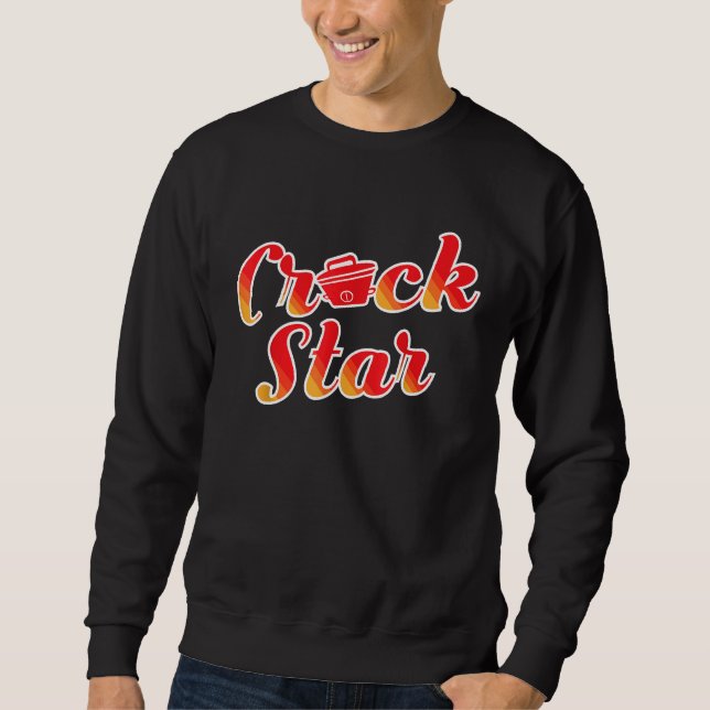 Sweatshirt Crock Star Christmas Lent Cuisinier Chef (Devant)