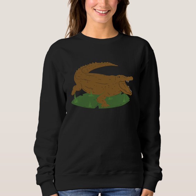 Sweatshirt crocodile alligator reptile animals  2 (Devant)