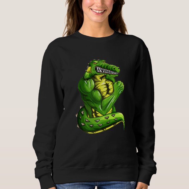 Sweatshirt Crocodile Avec Muscle Emballé Tank Lizard A (Devant)