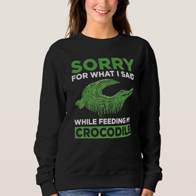 Sweatshirt Crocodile d'alligator pour alligators Crocodile (Devant)