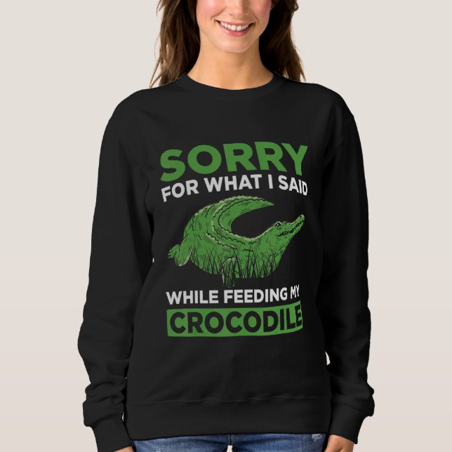Sweatshirt Crocodile d'alligator pour alligators Crocodile (Devant)