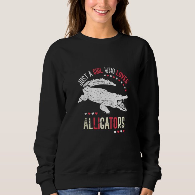 Sweatshirt Crocodile des femmes de l'Alligator Reptile (Devant)