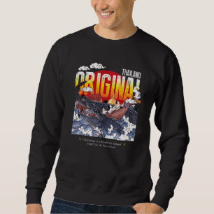 Sweatshirt Crocodile thaïlandais d'origine Alligator Chalawa