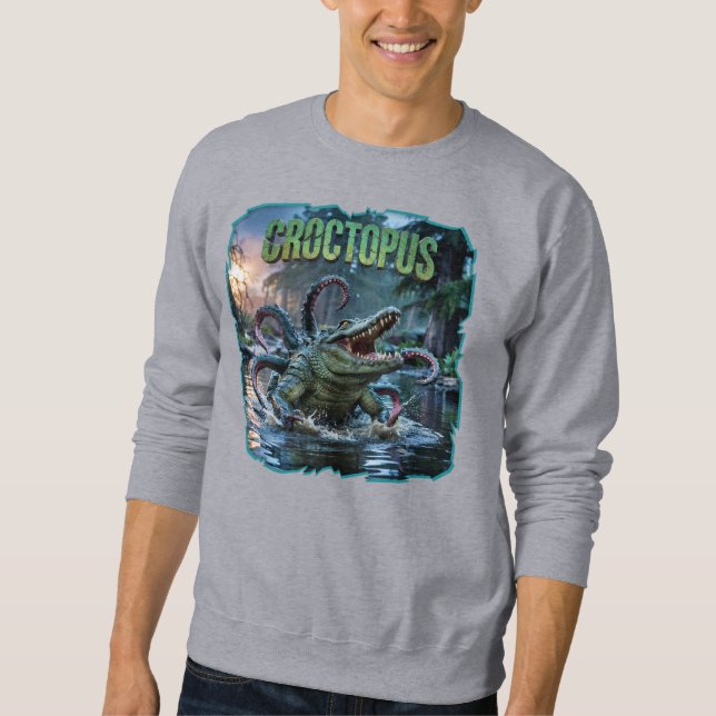 Sweatshirt Croctopus Photographie Combo Créature Drôle (Devant)