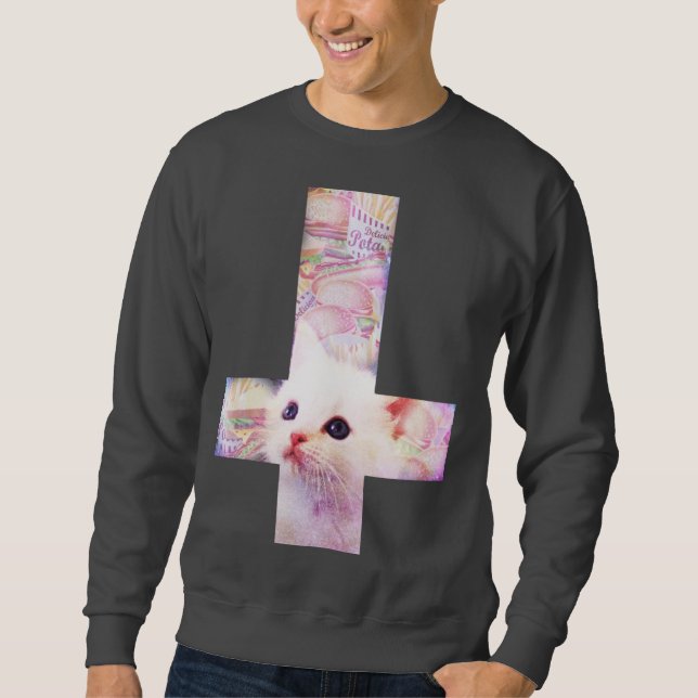 Sweatshirt croisé d'hamburger (Devant)
