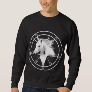 Sweatshirt croisé inversé de licorne