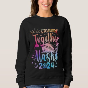 Sweatshirt Croisière Alaska 2024 Groupe d'amis Vacat famille