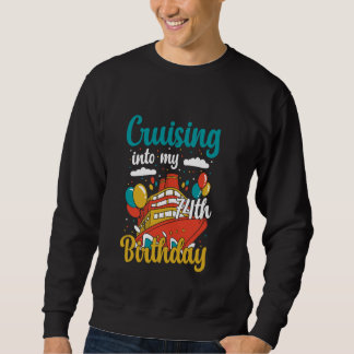 Sweatshirt Croisière Dans Mon 74e Anniversaire Boa De Vacance