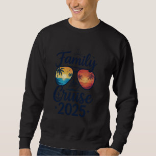 Sweatshirt Croisière de Famille au Coucher du Soleil 2025 Con