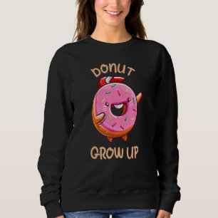 Sweatshirt Croissance du beignet dans les aliments sucrés rap