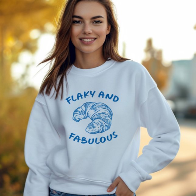 Sweatshirt Croissant français flamboyant et fabuleux (Créateur téléchargé)