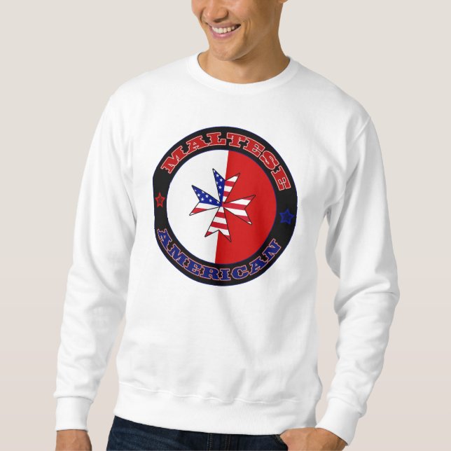 Sweatshirt Croix d'Amérique maltaise (Devant)