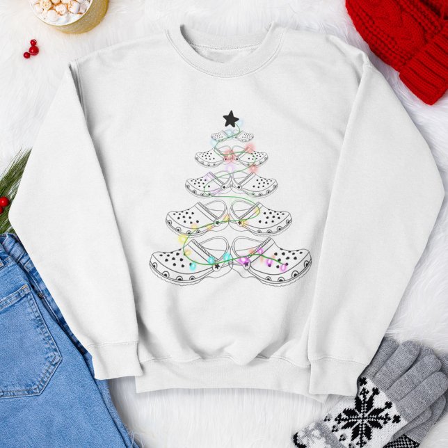 Sweatshirt Croquer autour des lumières de Noël Arbre de Noël (Créateur téléchargé)