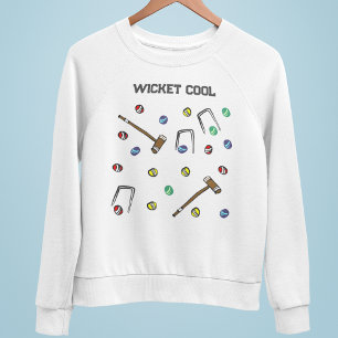 Sweatshirt Croquet à main fantaisiste Cool Wicket
