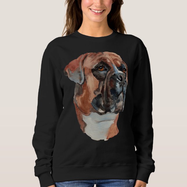 Sweatshirt Croquis d'illustration Pitbull (Devant)
